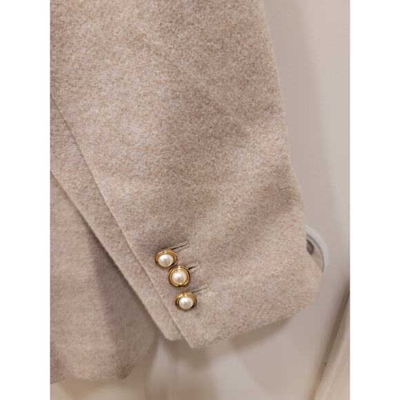 LOFT Brushed Herringbone Double Breasted Blazer - Picture 5 of 10